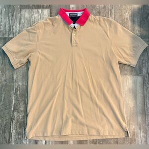 Vintage 90s Lands' End Tan Polo Shirt